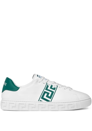 Versace Greek lace-up sneakers - White
