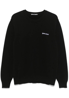 Palm Angels logo-embroidered sweater - Black