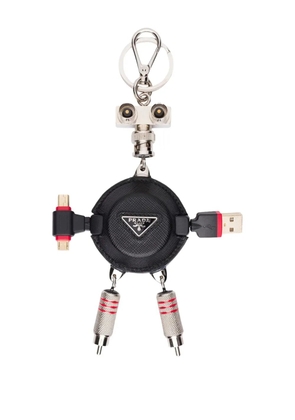 Prada USB Port Robot keyholder - Black