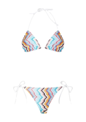 Missoni zigzag-pattern bikini - Blue
