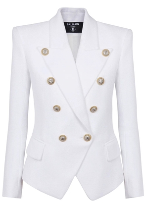 Balmain double-breasted blazer - White