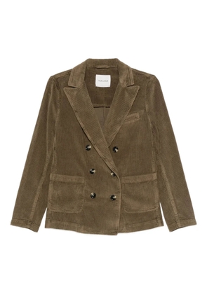 TRUE AVENUE corduroy double-breasted jacket - Green