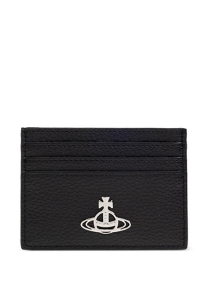 Vivienne Westwood Orb logo-plaque card holder - Black