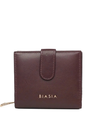 BIASIA logo-lettering wallet - Purple
