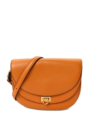 Ferragamo flap leather shoulder bag - Brown