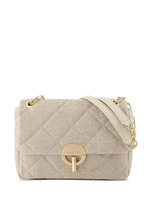 Vanessa Bruno linen quilted shoulder bag - Neutrals