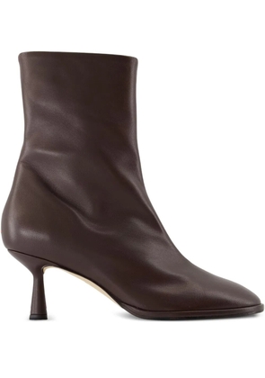 Aeyde 65mm Dorothy leather ankle boots - Brown