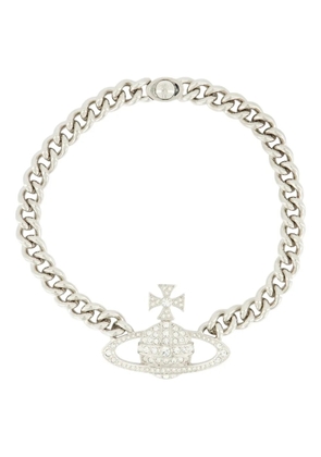 Vivienne Westwood crystal-embellished Orb necklace - Silver