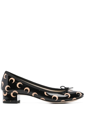 Marine Serre x Repetto 30mm Camille pumps - Black