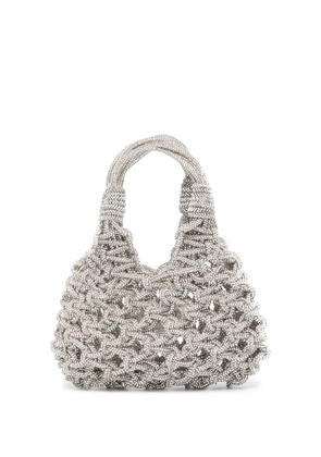 Hibourama Vannifique crystal-embellished mini bag - Silver