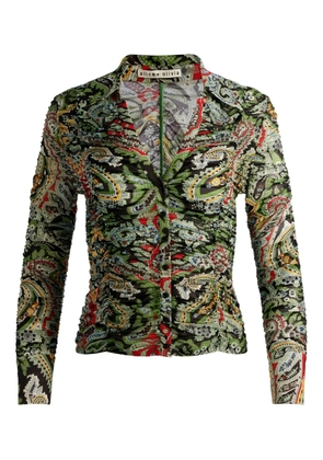 alice + olivia Portia paisley-print ruched blouse - PAISLEY POEM