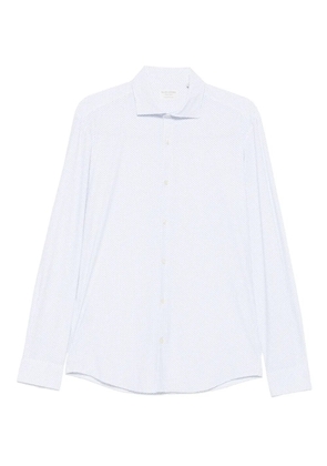 Alley Docks 963 micro-print shirt - White