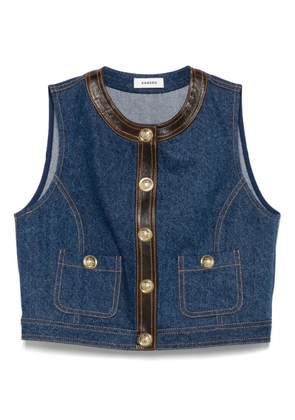 SANDRO denim gilet - Blue