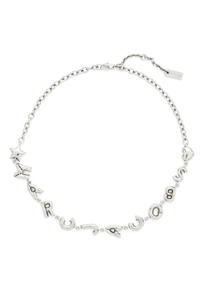 Marc Jacobs logo-lettering necklace - Silver