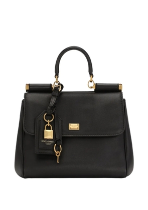 Dolce & Gabbana medium My Sicily structured leather handbag - Black