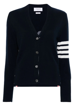 Thom Browne gingerbread cookie-intarsia knit cardigan - Blue