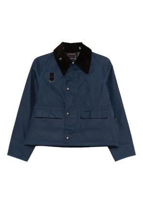 Barbour International corduroy-collar jacket - Blue