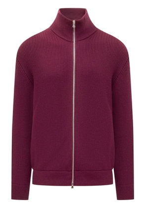 SEVEN GAUGE zip-up jumper - Red