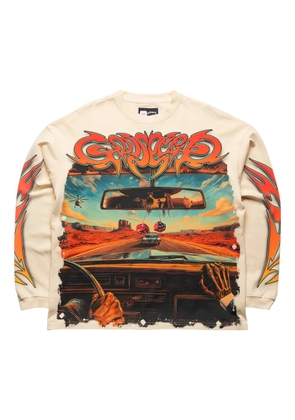 GODSPEED On The Run long-sleeve graphic sweatshirt - Neutrals