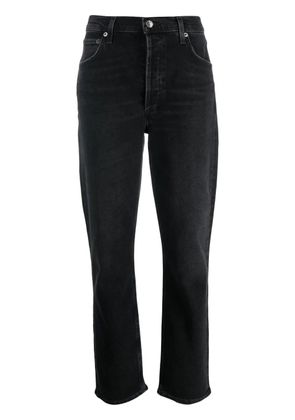 AGOLDE Riley Long high-rise jeans - Black