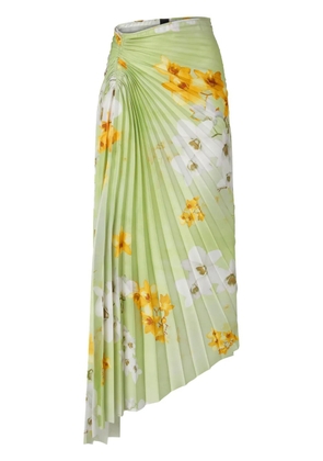 PINKO floral-print midi skirt - Green