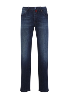 Kiton five-pocket denim jeans - Blue