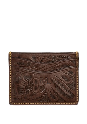 Ralph Lauren RRL hand-tooled leather cardholder - Brown