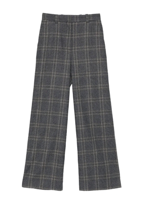 Maje checked tailored trousers - Grey