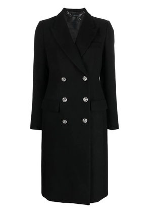 Philipp Plein double-breasted mid-length coat - Black