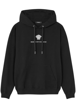 Versace Medusa Milano-embroidered hoodie - Black