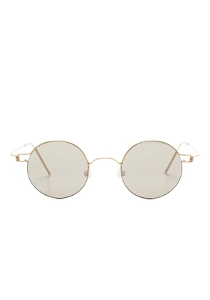 Lindberg round-frame sunglasses - Gold