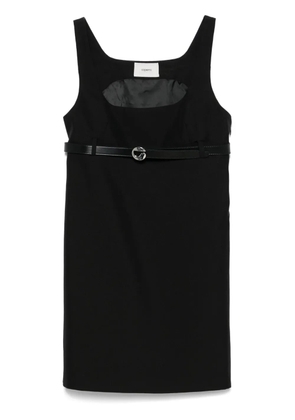 Coperni belted tailored mini dress - Black