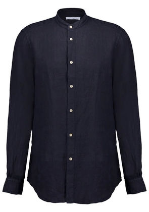 Boglioli garment-dyed linen shirt - Blue
