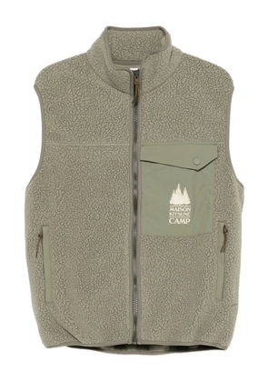 Maison Kitsuné zip-fastening chest-pocket gilet - Green
