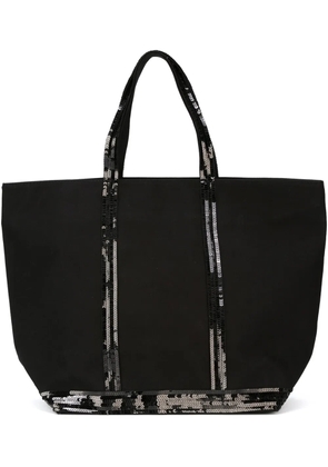 Vanessa Bruno sequin trim shopping tote - Black