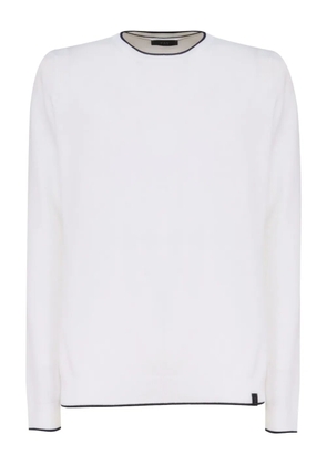 Fay cotton sweatshirt - White