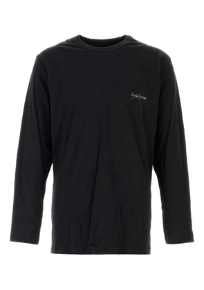 Kuro long-sleeves logo-detail T-shirt - Black