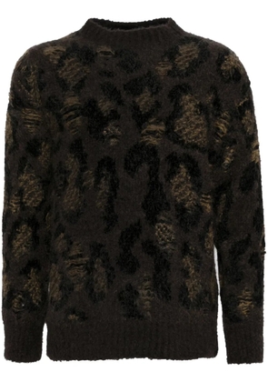 Junya Watanabe MAN brushed jumper - Brown