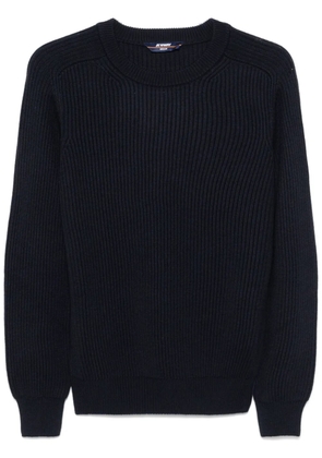 K-Way ribbed-knit sweater - Blue