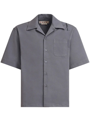 Marni piqué-weave shirt - Grey