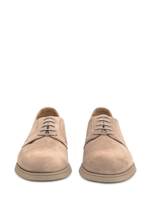 Doucal's suede derby shoes - Neutrals