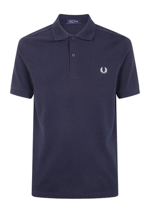 Fred Perry laurel wreath-embroidered polo shirt - Blue