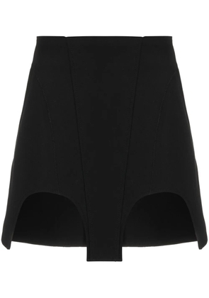 Dion Lee double arch miniskirt - Black