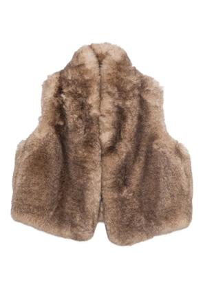 Vanessa Bruno Marcello textured gilet - Brown