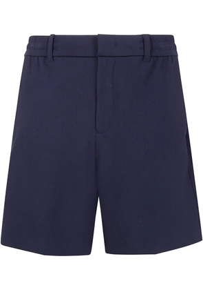 Emporio Armani logo-appliqué shorts - Blue