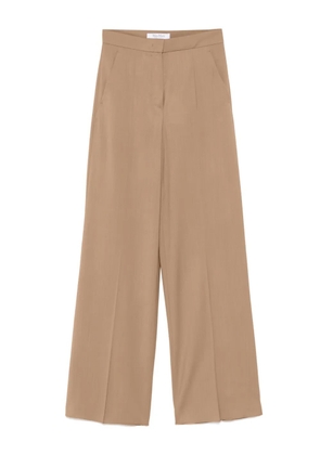 Max Mara virgin wool high-waisted trousers - Brown