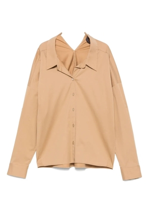 Lorena Antoniazzi twill shirt - Brown