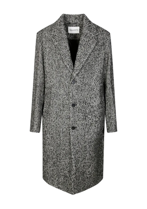 AMARÁNTO herringbone-pattern coat - Black