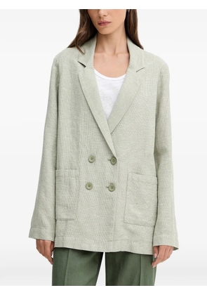 Benetton double-breasted pocketed blazer - Green