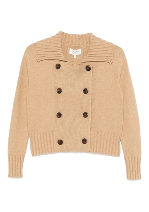 PSOPHIA buttoned collared cardigan - Neutrals